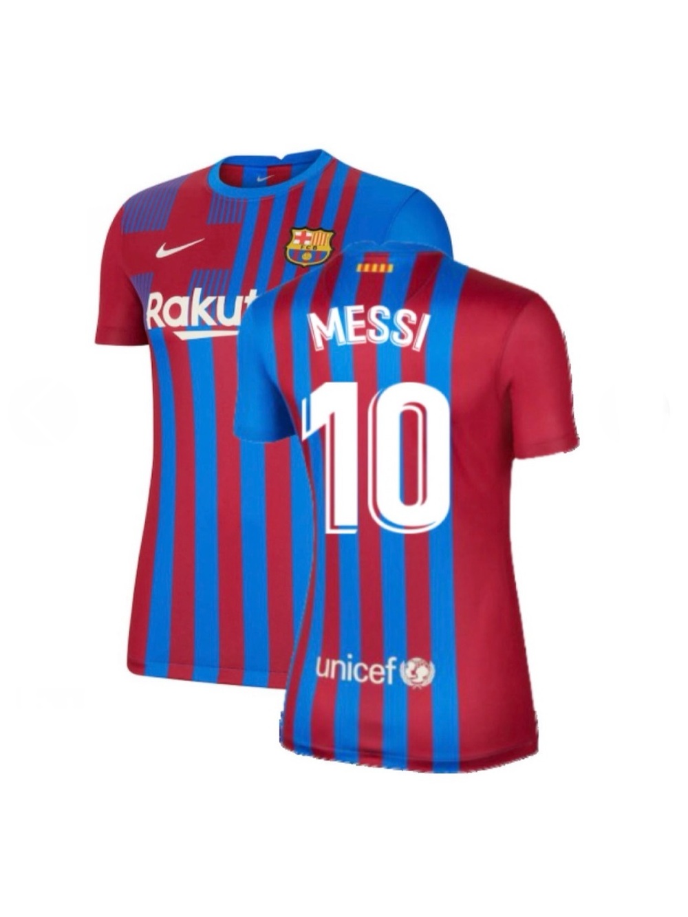 Nike FC Barcelona Lionel Messi #10 Dri-Fit Soccer Jersey Women’s size Large NWT